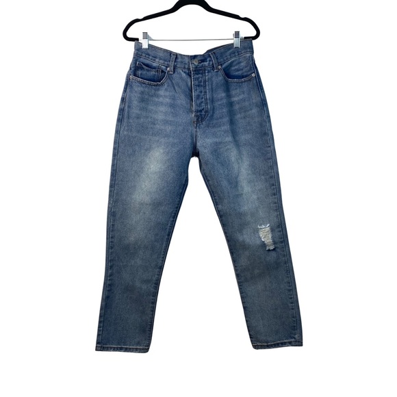 vintage wrangler jeans punk distressed light wash w32/ m ::: main image 1